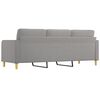 vidaXL 3-Seater Sofa Light Gray 82.7" Fabric