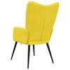 vidaXL Relaxing Chair Mustard Yellow 100% Polyester, Steel Medium