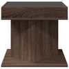 vidaXL Coffee Table Brown oak Engineered wood, glass Compact