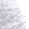 vidaXL Artificial Hinged Christmas Tree White PVC, metal 4 feet tall