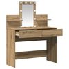 vidaXL Dressing Table with Drawer Artisan Oak 39.37 x 15.75 x 51.18 in
