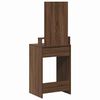 vidaXL Dressing Table with Drawer Brown Oak 19.69 x 16.14 x 55.12 in