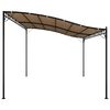 vidaXL Canopy Taupe Polyester 13x10 ft Durable Canopy Rectangular