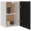 vidaXL Hanging Cabinet Black Engineered wood Medium Hanging Cabinet