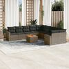 vidaXL Garden Sofa Set Grey