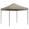 vidaXL Party Tent Taupe and Black
