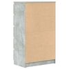 vidaXL Drawer Cabinet Concrete Gray Engineered Wood 23.6 x 14.2 x 40.6 in