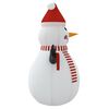 vidaXL Inflatable Snowman Multicolor Oxford fabric with PU coating
