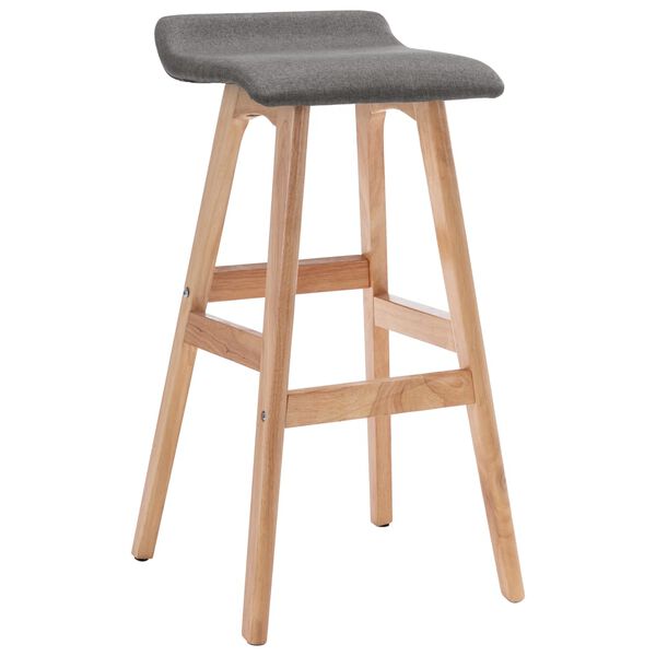 vidaXL Bar Stool Dark Gray Fabric