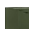vidaXL TV Cabinet Olive Green Cold-rolled Steel Medium Storage