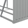 vidaXL Log Holder Light Grey 118.1x17.7x39.4" Galvanised Steel