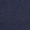 vidaXL Placemat Set of 6 Navy Blue 100% Cotton 15 in diameter Non-slip