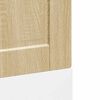 vidaXL Dishwasher Panel Sonoma Oak Engineered Wood 23.6 x 0.6 x 26.4 in