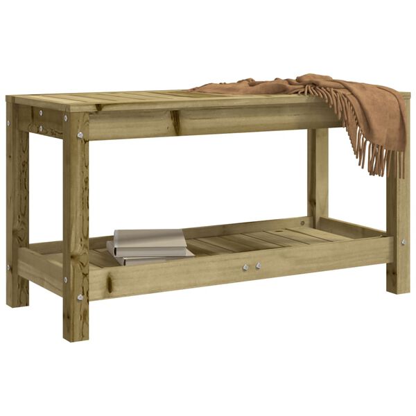 vidaXL Garden Bench Natural wood Impregnated Pine Wood Medium