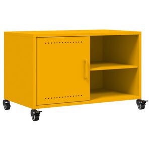 vidaXL TV Cabinet Mustard Yellow Cold-rolled steel