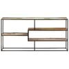 vidaXL Sideboard Mixed-color Solid reclaimed wood, powder-coated steel
