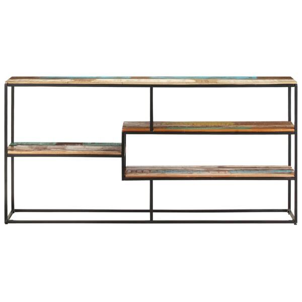 vidaXL Sideboard Mixed-color Solid reclaimed wood, powder-coated steel
