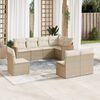 vidaXL Garden Sofa Set Beige