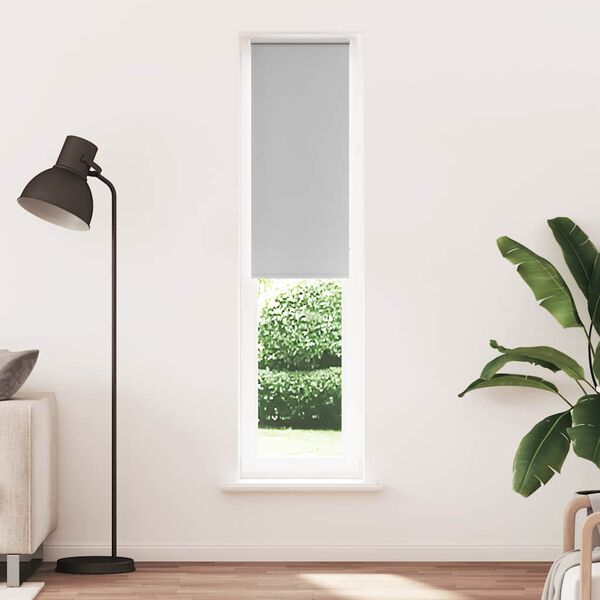 vidaXL Roller Blind Light gray Polyester, Aluminum 23.6 x 90.6 in