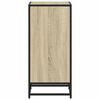 vidaXL Book Cabinet Sonoma oak Engineered wood, Metal Compact