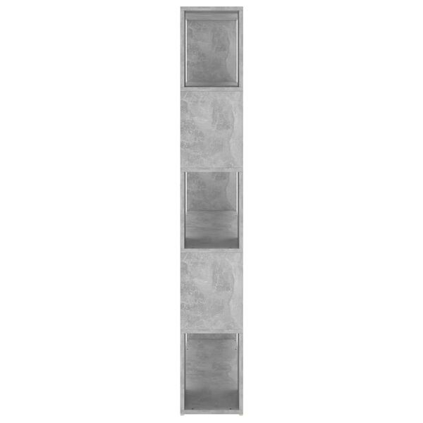vidaXL Book Cabinet Room Divider Concrete Grey Engineered Wood Medium