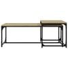 vidaXL Coffee Table Sonoma oak Engineered wood, steel Medium