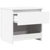 vidaXL Bedside Cabinet White Engineered wood