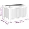 vidaXL Garden Storage Box Natural Bamboo Bamboo, Polyethylene