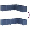 vidaXL Garden Planter Blue Gray 63"x63"x20.9" PP