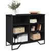 vidaXL Sideboard Black Engineered Wood, Metal Standard Sideboard