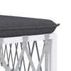 vidaXL Garden Lounge Set White, Dark Grey
