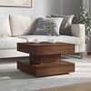 vidaXL Coffee Table Brown oak Engineered wood 19.7 x 19.7 x 13.6 in