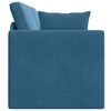 vidaXL Floor Sofa Bed Blue 83.86 x 27.56 x 30.31 in Velvet