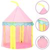 vidaXL Play Tent Pink 170T polyester, PVC, PE 39.4x39.4x50.0 in Foldable