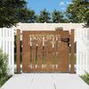vidaXL Garden Gate 39.4x29.5" Corten Steel Bamboo Design