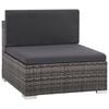 vidaXL Sofa Set Gray and Dark Gray