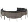 vidaXL Garden Sofa Grey, Dark Grey