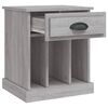 vidaXL Bedside Cabinet Grey Sonoma Engineered Wood Compact