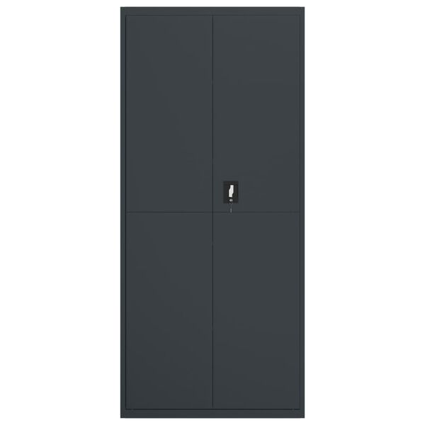 vidaXL File Cabinet Anthracite Powder-coated steel Extra Tall