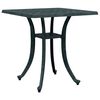 vidaXL Garden Table Green Cast Aluminum 20.9 in Decorative Inlays