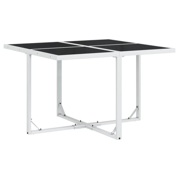 vidaXL Garden Dining Set White