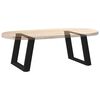 vidaXL Coffee Table Leg Black Powder-coated steel Medium Adjustable Feet