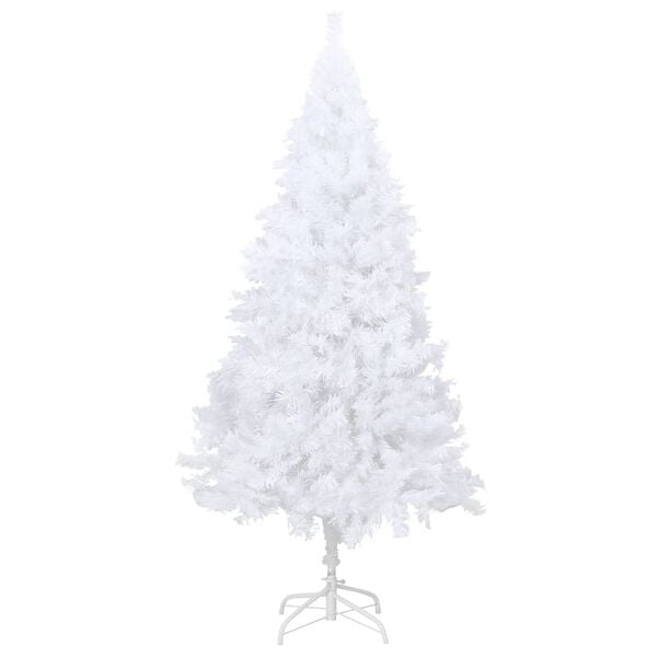 vidaXL Artificial Christmas Tree White PVC Medium Expandable