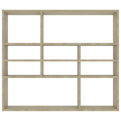vidaXL Wall Shelf Sonoma Oak 35.4"x6.3"x30.7" Chipboard