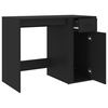 vidaXL Desk Black Engineered Wood 39.4 x 19.3 x 29.5 in Desk