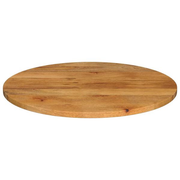 vidaXL Table Top Oak finish Solid mango wood 27.6 in diameter Table Top