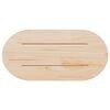 vidaXL Table Top Natural Pine Solid Pine Wood 23.6 x 11.8 in Durable