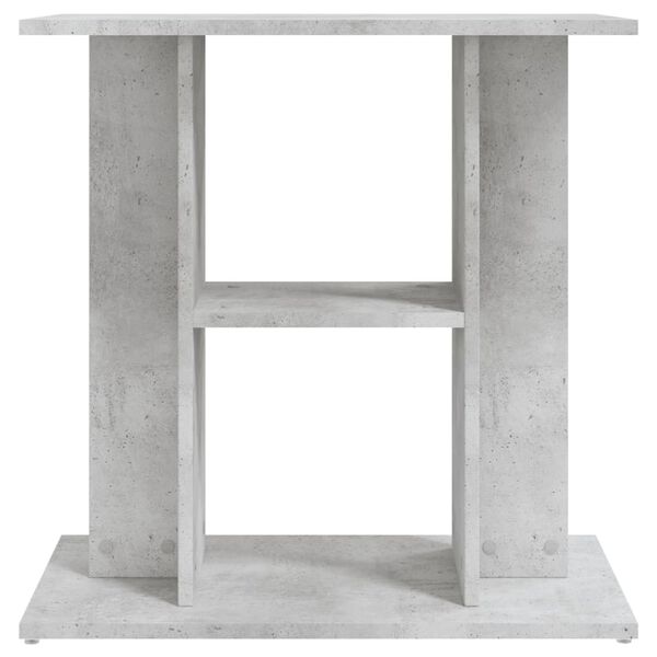 vidaXL Aquarium Stand Concrete grey Engineered wood 23.6x11.8x23.6 in