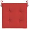 vidaXL Chair Cushion Set of 4 Red Oxford fabric (100% polyester)