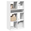 vidaXL Book Cabinet White Engineered Wood 26 x 12 x 44 in Book Cabinet